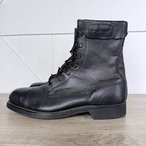 Vtg 1984 Addison Boot Co Biltrite Steel Toe Combat Military Boots Mens 9.5R